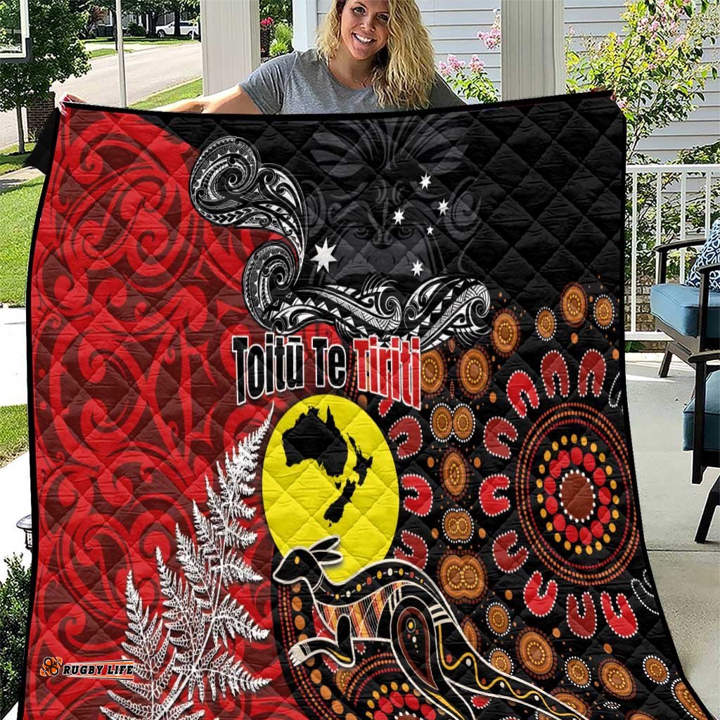 Aotearoa and Australia Toitu Te Tiriti Quilt Honour the Treaty - Te Tiriti Is Us LT03