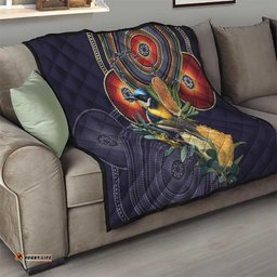 Aussie Honeyeaters Banksia Flowers Quilt Aboriginal Dots Painting LT9