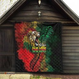 Aotearoa One Love Quilt Reggae Lion with Kakahu Huruhuru LT03
