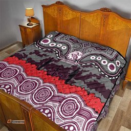 ANZAC Day Manly Warringah Sea Eagles Quilt Military Memorial Aboriginal Indigenous Art TS04