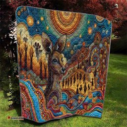 Aboriginal Dreamtime Stories Land Quilt LT9