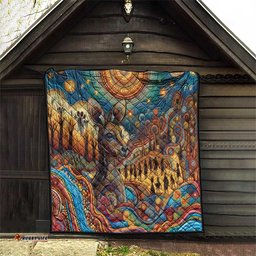 Aboriginal Dreamtime Stories Land Quilt LT9