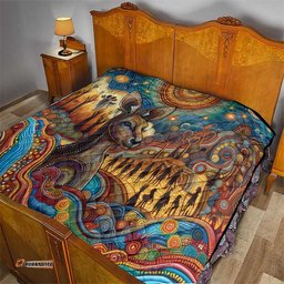Aboriginal Dreamtime Stories Land Quilt LT9