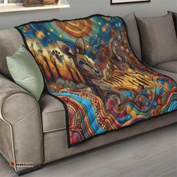 Aboriginal Dreamtime Stories Land Quilt LT9