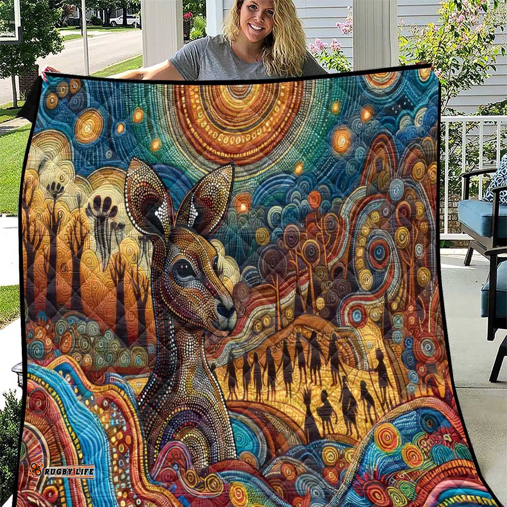 Aboriginal Dreamtime Stories Land Quilt LT9