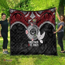 Aotearoa and Tonga Mo Te Tiriti Quilt New Zealand Honour The Treaty Ake!Ake!Ake! LT9