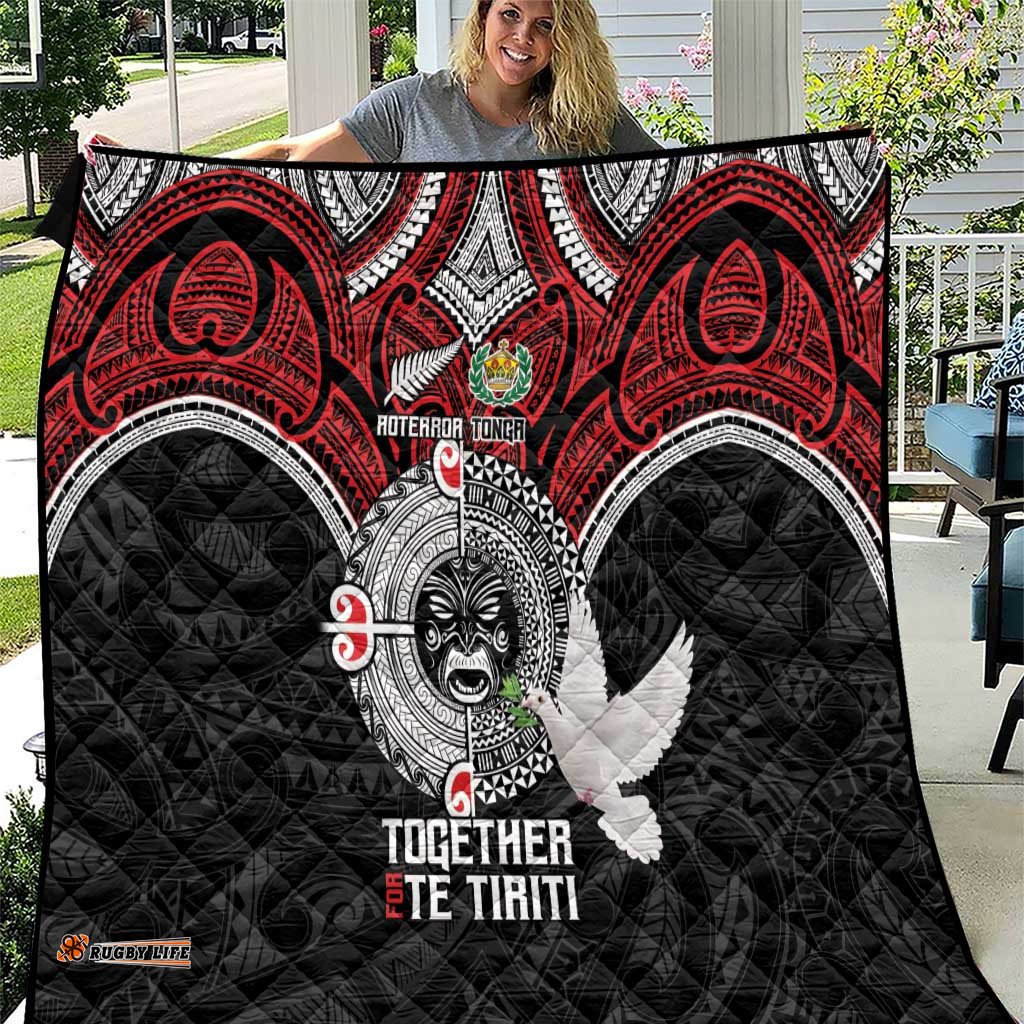 Aotearoa and Tonga Mo Te Tiriti Quilt New Zealand Honour The Treaty Ake!Ake!Ake! LT9