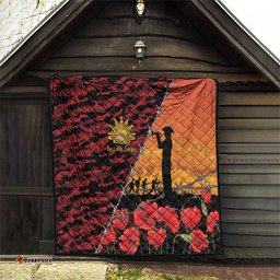ANZAC Lest We Forget Quilt Australian Army Poppy Tribute LT15