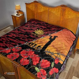 ANZAC Lest We Forget Quilt Australian Army Poppy Tribute LT15