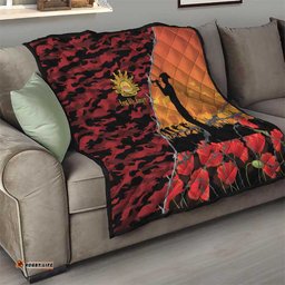 ANZAC Lest We Forget Quilt Australian Army Poppy Tribute LT15
