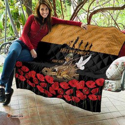 Australia ANZAC Day Personalised Quilt Honouring The Animals That Served LT9