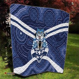AFL Cats Football Personalised Quilt Final Geelong Premiers Trophy Aboriginal LT14