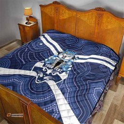 AFL Cats Football Personalised Quilt Final Geelong Premiers Trophy Aboriginal LT14