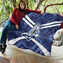 AFL Cats Football Personalised Quilt Final Geelong Premiers Trophy Aboriginal LT14