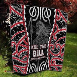 Aotearoa Waitangi Day Quilt Maori Warrior Tribal Tattoo LT05