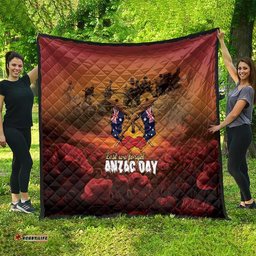 ANZAC Day Lest We Forget Quilt Australian Veterans Remembrance Tribute LT18