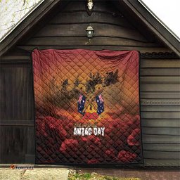 ANZAC Day Lest We Forget Quilt Australian Veterans Remembrance Tribute LT18
