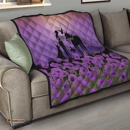 Australia ANZAC Animal Heroes Quilt Purple Poppies LT7