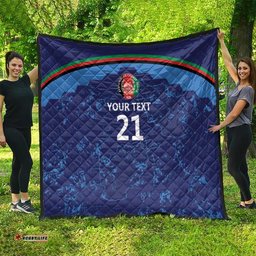 Afghan Atalans Cricket Custom Quilt Afghanistan Map with Sporty Style LT9