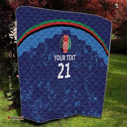 Afghan Atalans Cricket Custom Quilt Afghanistan Map with Sporty Style LT9