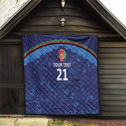 Afghan Atalans Cricket Custom Quilt Afghanistan Map with Sporty Style LT9