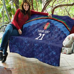 Afghan Atalans Cricket Custom Quilt Afghanistan Map with Sporty Style LT9