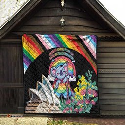Aussia Pride Month Rainbow Koala Quilt LT9