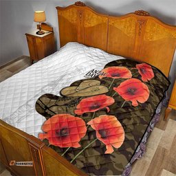 Australia ANZAC Day Quilt Boots And Slouch Hat Lest We Forget LT14