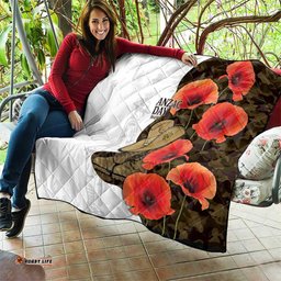 Australia ANZAC Day Quilt Boots And Slouch Hat Lest We Forget LT14