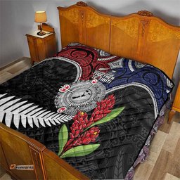 Aotearoa and Samoa Mo Te Tiriti Quilt Tangata Moana Stand with Tangata Whenua LT9