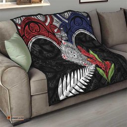 Aotearoa and Samoa Mo Te Tiriti Quilt Tangata Moana Stand with Tangata Whenua LT9