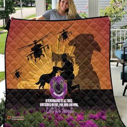 Animal War Heroes Australia ANZAC Day Quilt We Will Always Remember Them LT14