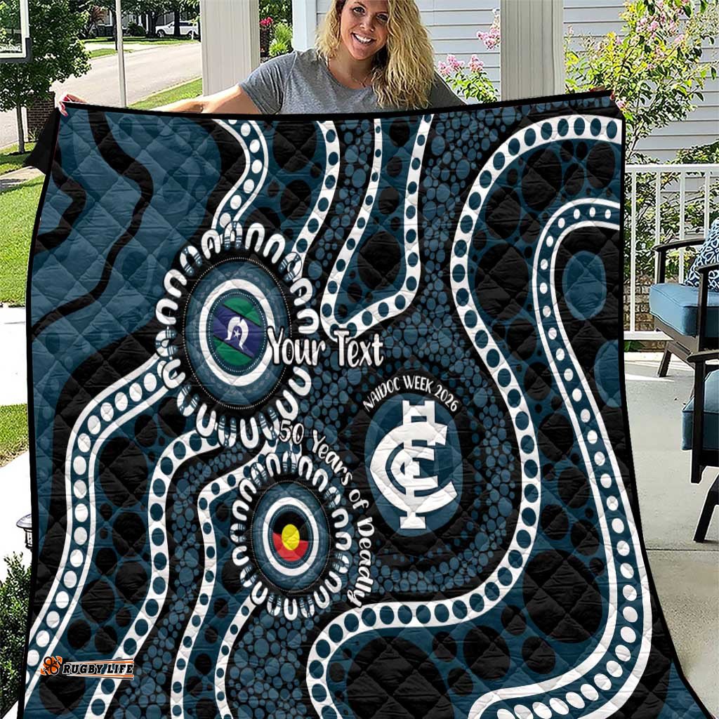Carlton NAIDOC Week 2026 Personalised Quilt 50 Years of Deadly Aboriginal Art LT14