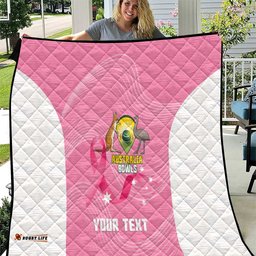 Custom Bowls Australia Breast Cancer Quilt Pink Ribbon Aussie Map With Kangaroo Emu LT14