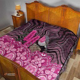 Australia Indigenous Quilt Breast Cancer Pink Robin Bottlebrush Aboriginal Art LT14