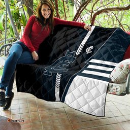 Carlton Blues Quilt Modern Geometric Sports Graphic Style TS04