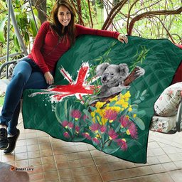 Australia Day Koala Quilt Aussie Aussie Aussie Oi Oi Oi National Color LT9
