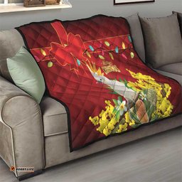 Australia Sulphur-crested Cockatoo Christmas Quilt Aussie Native Flowers Merry Xmas LT14