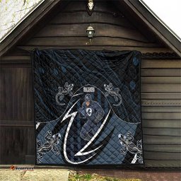 Carlton Navy Quilt Captain With Aboriginal Art DT05