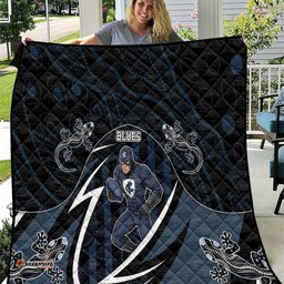 Carlton Navy Quilt Captain With Aboriginal Art DT05