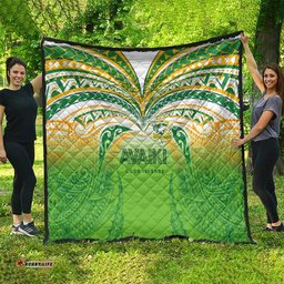 Cook Islands Rugby League Quilt Avaiki Tatau Tribal Motifs White Color LT03