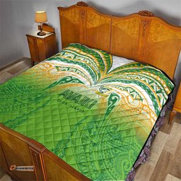 Cook Islands Rugby League Quilt Avaiki Tatau Tribal Motifs White Color LT03
