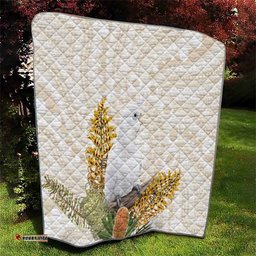 Australia Little Corella Quilt Cacatua Sanguinea Western Grevillea Aboriginal Art LT14