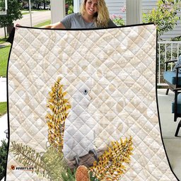 Australia Little Corella Quilt Cacatua Sanguinea Western Grevillea Aboriginal Art LT14