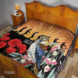 Australia Kookaburra ANZAC Day Quilt Rising Sun 25th April Poppy Eucalyptus Blossoms LT14