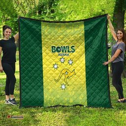 Australian Kangaroo Lawn Bowls Quilt Aussie Minimalist Style LT9
