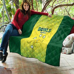 Australian Kangaroo Lawn Bowls Quilt Aussie Minimalist Style LT9
