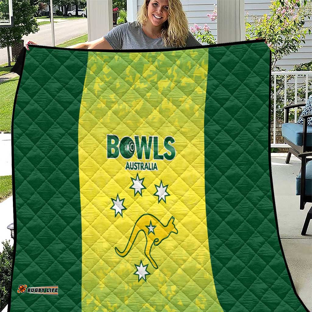 Australian Kangaroo Lawn Bowls Quilt Aussie Minimalist Style LT9