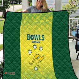 Australian Kangaroo Lawn Bowls Quilt Aussie Minimalist Style LT9