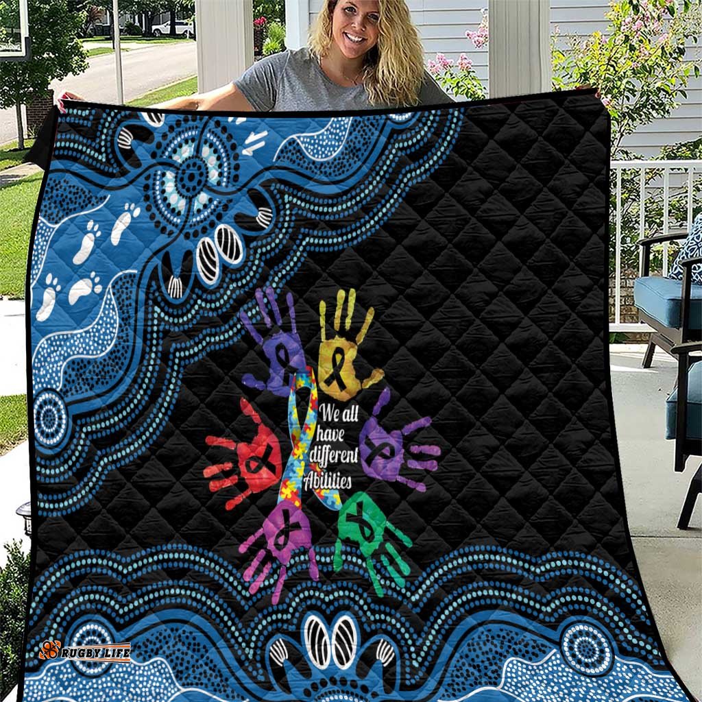 Autism Awareness Australia Indigenous Quilt We All Have Different Abilities LT14